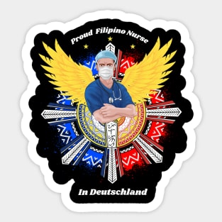 Filipino Nurse from Deutschland (Germany) Sticker